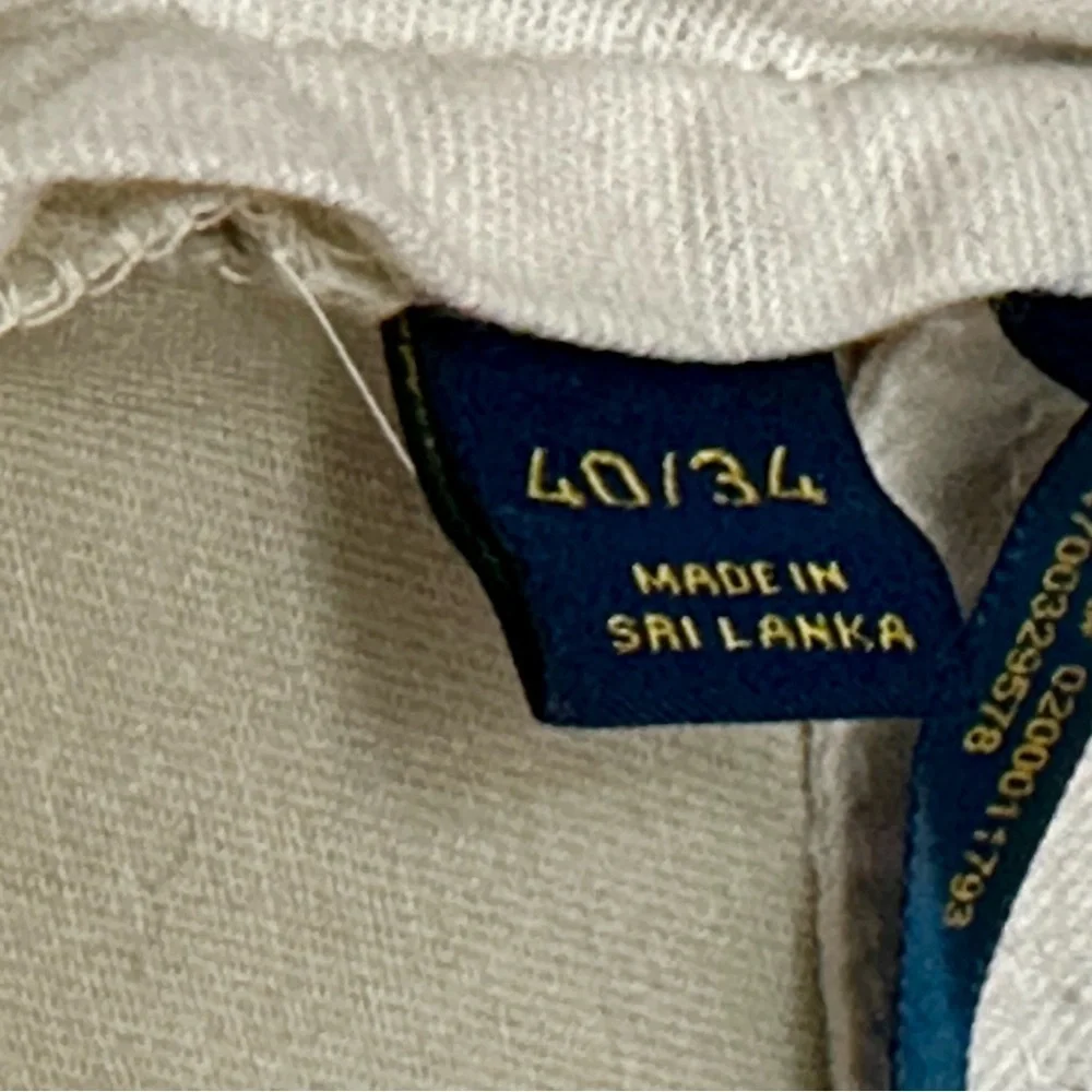 Polo by Ralph Lauren 38X34 Bedford Chino Khaki Pants HTF length Classic Normcore